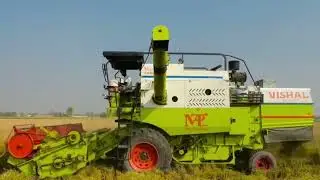 vishal combine harvester new feature showing #search #harvestar #combineharvester #farmer