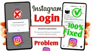 instagram incorrect password problem 2025 | instagram login problem incorrect password