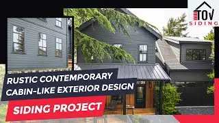 Rustic Contemporary Cabin-like Exterior Design | Seattle, WA