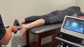 Foot pain, heel pain, plantar fasciitis treatment with laser therapy.