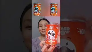 Eating delicious Pringles Desi Masala Tadka 🥰