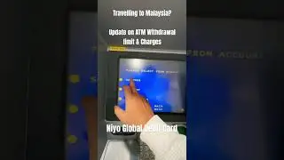 ATM Withdrawal Charges & Limit in Malaysia | India to Malaysia | Niyo Global Debit Card
