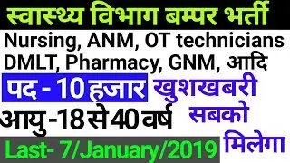 up govt jobs | up NRHM jobs | up govt sarkari naukari December 2018 | Up government news latest