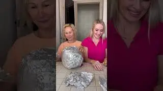 Surprises in aluminium foil Funny Challenge by Leisi_family