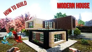 HOW TO BUILD A MODERN HOUSE (ARK: CRYSTAL ISLES)