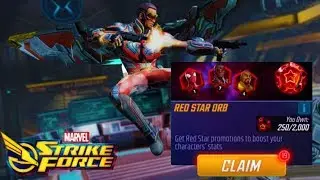 20x RED STAR & ELITE RED STAR ORBS FOR 7 STAR FALCON - Marvel Strike Force
