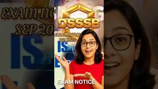 #dsssb #dsssbexam 💫 Dsssb Sep Exam Schedule 2025 #DSSSBVACANCY2025