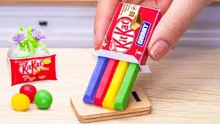 Amazing KitKat Cake | Beautiful Miniature Rainbow Chocolate Cake Decorating Ideas, Cake Recipes
