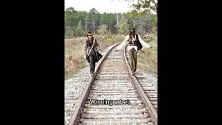 Carl & Michonne Have A Competition | The Walking Dead #Shorts