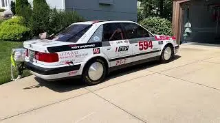 Jeff Gerner URS4 race car - running outside 