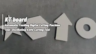 kt board cutting machine with oscillating knife tool for  advertising industry