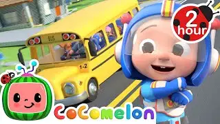 Wheels on the Spooky Halloween Bus 🚌 CoComelon Nursery Rhymes and Kids Songs | After School Club