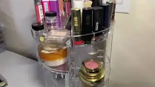 Kootek Rotating Makeup Organizer   360 Spinning Makeup Storage Rack Adjustable Swivels Cosmetic Orga