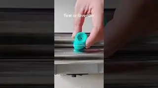 Teal or lavender #colormixing #satisfy #guessthecolor #oddlysatisfying #teal #lavender