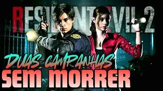 🔴ZERADO RESIDENT EVIL 2 REMAKE- DESAFIO SEM MORRER RANK S+ LEON/CLAIRE ATÉ ZERAR NO INTENSO 🔴