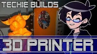 Techie Builds | 3D Printer - Model Dragon Pen Holder!