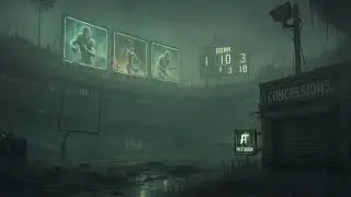 Football Stadium I Dystopian Post Apocalyptic Background Ambiance