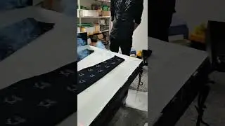 Jeans Laser Printing in our Customer's Workshop  #jeans  #lasermarking