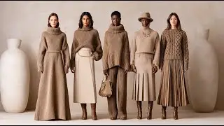 Warm Neutrals for Christmas | Max Mara Fall/Winter Chic Outfits 40+
