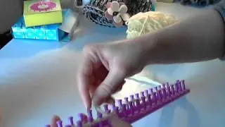 Scuola di Knitting Loom 4 maglia traforata circolare