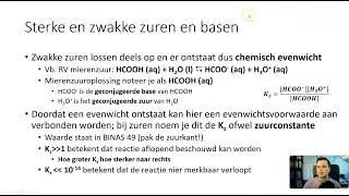 Sterke en zwakke zuren en basen