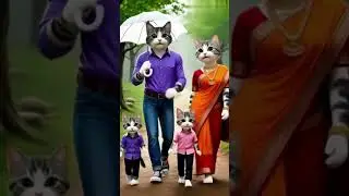 lovely cat enjoying  with family 😻🐱