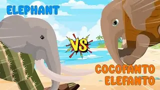 Elephant vs Cocofanto Elefanto | Animals vs Brainrot Animals [S1] | Brainrot Animal Animation