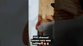 PVC charcoal louvers very easy cutting🤩🔥🔥#shorts #youtubeshorts #interior #creatorsanjay
