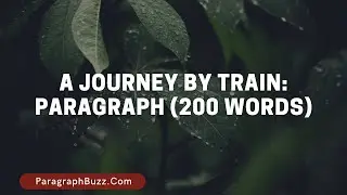 A Journey by Train: Paragraph (200 Words)