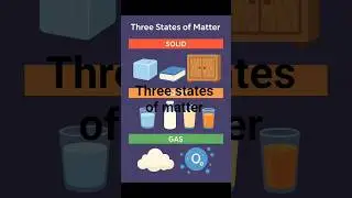 Three states of matter #exam #solid, liquid, gas #statesof matterinscience