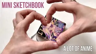 Микро скетчбук с разными аниме Обзор Sketchbook tour anime mini sketch