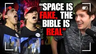 MAGA Man SPIRALS After I Prove His Flat Earth Theory Wrong
