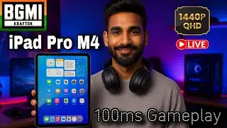 BGMI iPad Pro M4 100ms High Ping Live Gameplay #90sram #bgmi #bgmilive #bgmiindia #bgmitamil