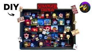 HOW TO MAKE Stranger Things Kinder Joy Funko POP Display Stand | DIY Frame Tutorial