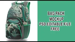 Bag 3d  Mockup  Photoshop Editable File Free Download