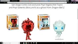San Diego Comic Con SDCC 2019 Funko Exclusives Part 1!