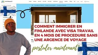 IMMIGRER EN FINLANDE AVEC VISA TRAVAIL EN 4 MOIS DE PROCEDURE SANS UNE ARGENCE DE VOYAGE#finlande