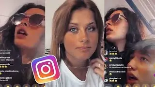 GAIA BIANCHI e suoi amici M1NACC1ATI con un C0LT3LL0 durante una LIVE!
