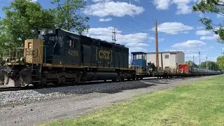 CSX W049 Rail Train, Sperry W004 & Giant Q434 Almost 3 Miles Long!