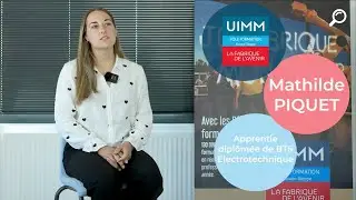 Mathilde PIQUET, apprentie fraîchement diplômée de BTS Electrotechnique !