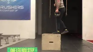 One leg box step up ( banded + weighted )