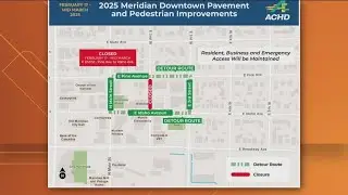 Meridian to see more road construction, street closures downtown