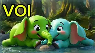 🐘🎶 Voi Con Tinh Nghịch Đáng Yêu. Hoạt Hình Vui Nhộn Bé Xem Hoài Không Chán🌈