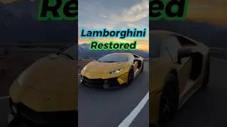 Restoring an Abandoned Lamborghini Nobody Believed Could Run 🔥 #lamborghini #carshorts #restoration