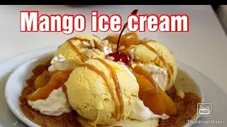 Mango Ice Cream Recipe |Home made  Mango Ice cream |Naz cornEr