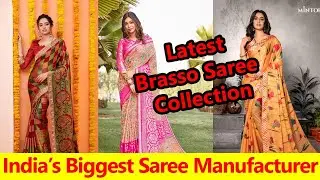 Beautiful Brasso Saree, Brasso Saree Manufacturer, Brasso Saree Wholesale Market Surat