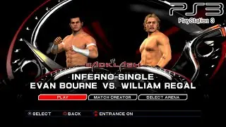 WWE SmackDown VS Raw 2011 PS3 - Evan Bourne VS William Regal - Inferno [2K][mClassic]