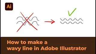 Wavy Lines in Illustrator | 1 Minute Tutorial - adobe illustrator tutorial
