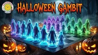 Halloween Gambit Madness | Knight Sacrifice, Blunders & Checkmate!