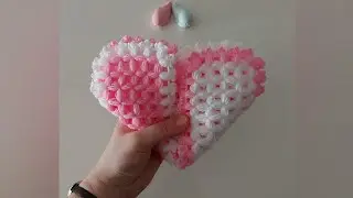 легкие модели из волокон - модели из волокон сердца - легкое вязание крючком